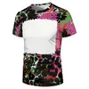 Sample Party Supplies Sublimation Bleached T-shirt Heat Transfer Blank Bleach Shirt fully Polyester tees US Sizes for Men Women 31 colors 001