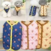 Hundebekleidung Herbst Winter Warme Jacke Kleidung Haustier Mantel Baumwolle Weste Verdickte Cartoon Kleine Druck Outfits Weich