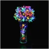 Led Strings 50 Leds 7M Peach Ledertek Flower Solar Lamp Power String Fairy Lights Garlands Garden Christmas Decor For Outdoor Drop D Dh0Uk