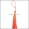 Charms 130Mm Hanging Rope Silk Tassel Fringe For Diy Key Chain Earring Hooks Pendant Jewelry Making Finding Supplies Accessories 202 Dhqfm