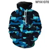 Sweats à capuche pour hommes Sweatshirts Mode Hommes Femmes Enfants Camouflage 3D Imprimé Pull Garçon Fille Enfants À Manches Longues Streetwear TopsMen's