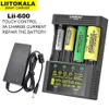 Carregadores de telefone celular Liitokala lii-600 carregador de bateria para a bateria Li-Ion 3.7V e NIMH 1.2V adequados para 18650 26650 21700 26700 AAA e outros 230206