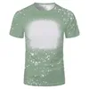 Sample Party Supplies Sublimation Bleached T-shirt Heat Transfer Blank Bleach Shirt fully Polyester tees US Sizes for Men Women 22 colors 001