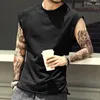 Men's T Shirts Summer Men T-Shirt Fashion Crew Neck Sleeveless T-Shirts Hip Hop Basic Male Vintage Vest Tops Tees