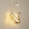 Lampada da parete vintage applique lunghe marmo glassato vetro leggero a collo di cigno luci rustiche per interni Merdiven Lampen Modern