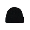 Berets Trendy Knitted Hat Soft Unisex Ear Protection Reflective Fishing Night Running Beanie Coldproof
