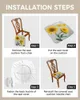 Chair Covers Sunflower Removable Seat Cover Dining Stretch Cushion Slipcover For Kitchen Chairs Housse De Chais