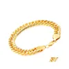 Bracelets à breloques Heavy 44G Hypotenuse Net Bracelet Or jaune 18Kt Hge 230Mm Mens 100 Real Jllflh Carshop2006 486 Q2 Drop Delivery Je Dhv5N