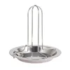 Plates Non-Stick Chicken Roaster Rack With Bowl Tin BBQ Accessories Tools Barbecue Grilling Baking Cooking Pans Kitchen