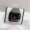 Reloj cuadrado de cerámica superior para hombres Relojes masculinos Movimiento de cuarzo japonés Fecha automática 2427