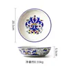 Tigelas tigelas Europeias e americanas Creative Ceramic Sopa Plate pintado à mão Pintado a 8 polegadas Deep Western Tabelware Reound Dish Salad Bowl