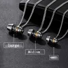 Pendant Necklaces barbell Steel color stainless steel necklace mens Couple pendants Fitness sport man Fitness accesories jewelry on the neck pride G230206