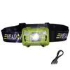 Head Lamps 5W Led Body Motion Sensor Headlamp Mini Headlight Rechargeable Outdoor Cam Flashlight Torch Lamp With Usb Drop Delivery L Dh87H