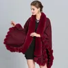 Sjaals 2023 mode winter die bont en capes imiteert voor vrouwen oversized sjaals wraps cashmere pashmina vrouwelijke bufanda mujer