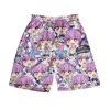 Herrshorts Vtuber Minato Aqua 3d Summer Holiday Women/Men Elastic midja Cool Streetwear Kawaii Beach Shortsmen's