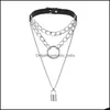 Chokers Egirl Choker Kraagvergrendeling Gotische ketting Punk Goth Sieraden Harajuku Stijl Zwarte chocking Emo Grunge Aesthetische accessoires Dro Dheq6