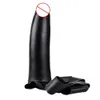 Cinta para vibrador na calcinha de cinto de borracha de enchimento de esponja Lesbian Realistic To para vagina anal plug plug sexo shaki shop 0804