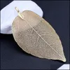 Charmes Forme De Mode Alliage Aléatoire Feuille Naturelle Pour La Fabrication De Bijoux Femmes Pendentif À La Main Artisanat Suspendu Diy Collier Drop Delivery Dhc7Z