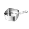 Assiettes randonnée Camping équipement couverts pique-nique Camp cuisine inox Pot batterie de cuisine ensemble pliable