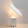 Lampes de table italie designer lampe radar pour chambre étude de chevet noir argent bureau salon décoration