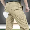 Men's Pants Men's Waterproof Outdoor Tactical Pants Multi-pocket Breathable Lightweight Pants Army Casual Long Trouser Quick Dry Cargo Pants 230204