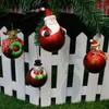 クリスマスの装飾ペンダントドロップ装飾ソフトセラミックボール漫画サンタクロース雪だるまエルクベアの木ぶら下がっている装飾