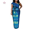 Ethnic Clothing African Traditional Wear For Women Fashion Print Long Dress Bazin Rich Style Design WY8507