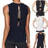 Yoga Outfit S Women Sexy Open Back Sport Solid Shirts Tie Workout Racerback Tank Tops Fitness Shirt #A