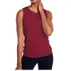 Yoga Outfit S Women Sexy Open Back Sport Solid Shirts Tie Workout Racerback Tank Tops Fitness Shirt #A