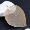 Charmes Forme De Mode Alliage Aléatoire Feuille Naturelle Pour La Fabrication De Bijoux Femmes Pendentif À La Main Artisanat Suspendu Diy Collier Drop Delivery Dhc7Z