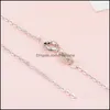 Chaînes S925 Sterling Sier Plaqué Collier Véritable Chaîne Solide Bijoux Pour Femmes 1618 Pouces Mode Curbwith Homard Fermoirs 844 Q2 D Dhm1C