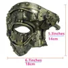 Maschere per feste stile punk maschera veneziana casco meccanico da uomo Steampunk fantasma dell'opera costume cosplay di Halloween viso 230206