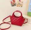 Kids letter PU Leather handbag 2023 designerssSingle-shoulder Bags children lattice princess crossbody bag factory supply