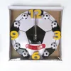 Zegary ścienne cale kreatywne piłka nożna w kształcie cichej beztłuszczowej zegar do salonu dla dzieci sypialnia