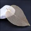 チャームファッション形状ランダム合金宝石用自然葉を作るレディースペンダントハンドメイドハンギングクラフトDIYネックレスドロップ配信DHC7Z