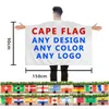 3x5 FT Custom Wearable Cape Flag con mangas Classic Cloak Costume México Inglaterra Canadá EE. UU. Bandera estadounidense Costura de doble puntada