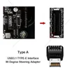 Connecteurs de câbles d'ordinateur Adaptateur d'en-tête interne USB Type-C avant avec convertisseur Shell 3.1 Type-E à 90 degrés pour carte mère ConnectorCom