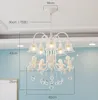 Lámparas colgantes Lámparas colgantes de resina LED Lámparas colgantes de ángel creativo Lámpara colgante moderna Luces nórdicas 5 cabezas Luminarias de dormitorio