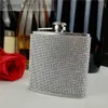 Faltas de quadril de aço inoxidável com frasco de quadril de diamante Flask de quadril especial para mulheres 230204