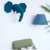 Decorative Figurines INS Elephant Giraffe Wall Decoration 3d Creative Hanging Decor Children's Room Doll Fabric