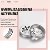 Kitchen Storage -16Pcs Regular Mouth Mason Can Jar Lid Rust Proof Daisy Cut With Straw Hole Hollow Flower Cover For Ball Canning Jars Etc