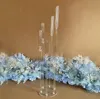 Chandelier en acrylique transparent, pièce maîtresse de décoration de mariage, bougeoir pour