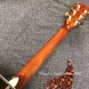 Anpassad gitarr, solid röd tall, ebenholts fingerplatta, randiga ebenholts sidor och rygg, 41-tums högkvalitativ 45-serie akustisk gitarr