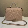 Designer de luxo novo estilo marmont sacos de ombro mulheres ggs corrente de ouro cruz corpo pu bolsas de couro bolsa feminina mensageiro louise bolsa vutton crossbody viuton saco