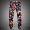 Men's Pants Fashion Summer Spring Autumn Men Floral Print Joggers Male Casual Summer Pants Mens Sweatpants Linen Pants Men Trouser 230204