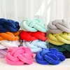 Pillow Durable Lumbar Four Seasons 14 Colors INS DIY Hand Knot Fluffy Sofa Seat Multipurpose Throw For Office