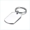 Charms Custom Персонализированная гравюра из нержавеющей стали очарование для ожерелья для ключей моды Blank Dog Tag военная подвеска DIY DHU1M