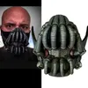 Party Masks Bane Latex Cosplay den mörka riddarens vuxna storlek Ledre halva ansiktet Halloween 230206