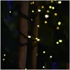 LED CORDES 7M 50LED SOLAR FAIRY STRING LUMIÈRE CHARILLE GARLANDE DE MINE DE MINE DE MUDE DÉCORT AVEC LES LUMIRES DE LIVRAISON DU BATTERIE DHDTP