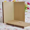 Notepads Kraft Notebook غير مقبول كتب فارغة Retro Brown White للمسافرين الطلاب و Office School Business 8.8*15.5cm SN4292